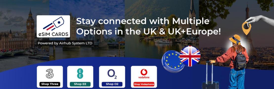 UK Europe eSIM Cards
